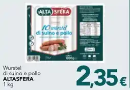 Altasfera Wurstel di suino e pollo ALTASFERA offerta