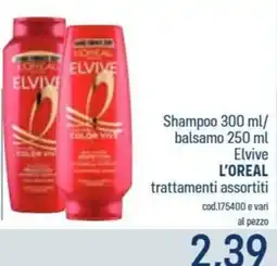 Talento Professional Store Shampoo e balsamo Elvive L'Oréal offerta
