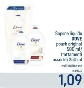 Talento Professional Store Dove Sapone liquido pouch original/ trattamenti assortiti offerta
