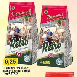 Mix Markt Tortellini "Pelmeni" suino+bovino, surgel, 1kg RETRO offerta