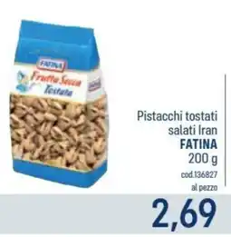 Talento Professional Store Fatina pistacchi tostati salati Iran offerta