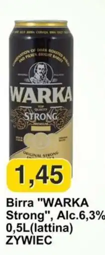 Mix Markt Birra Warka Strong offerta