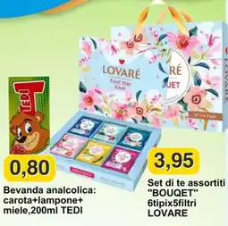 Mix Markt Set di te assortiti "BOUQUET" LOVARE offerta