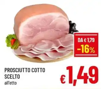 Prosciutto cotto scelto