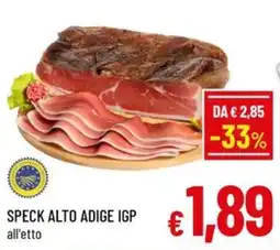 Famila Market Speck Alto Adige IGP offerta