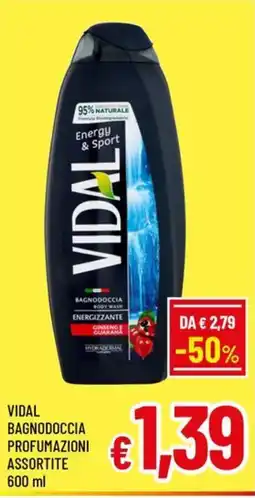 Famila Market Vidal bagnodoccia energizzante offerta