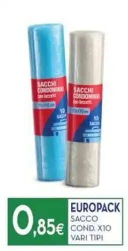 Proshop Europack sacco cond. offerta