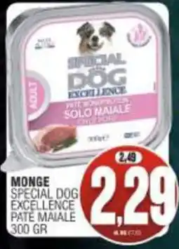 Vicino a te supermercati Monge special dog excellence pate maiale offerta