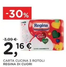 Orvea Carta cucina 3 rotoli Regina di cuori offerta