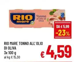Famila Market Rio mare tonno all'olio di oliva offerta
