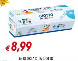 Galassia 6 colori a dita Giotto offerta