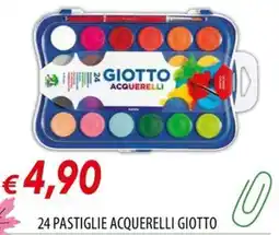 Galassia 24 pastiglie acquerelli giotto offerta