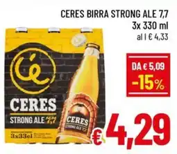 Famila Market Ceres strong ale 7,7 offerta