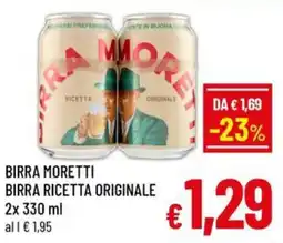 Famila Market Birra Moretti Birra Ricetta Originale offerta
