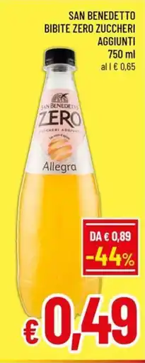 Famila Market San Benedetto Zero Allegra offerta