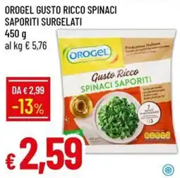 IperFamila Orogel gusto ricco spinaci saporiti offerta
