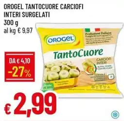 IperFamila Orogel tanto cuore carciofi interi surgelati offerta