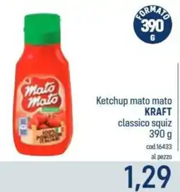 Talento Professional Store Ketchup mato mato Kraft classico squiz offerta