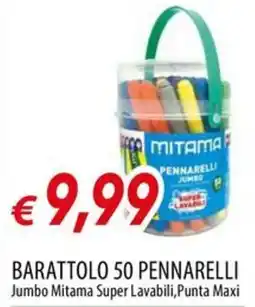 Galassia Barattolo 50 pennarelli Jumbo Mitama Super Lavabili offerta