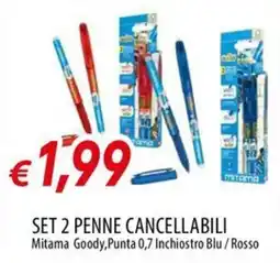 Galassia Set 2 Penne Cancellabili Mitama offerta