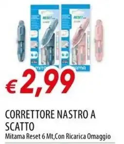 Galassia Correttore nastro a scatto Mitama Reset offerta
