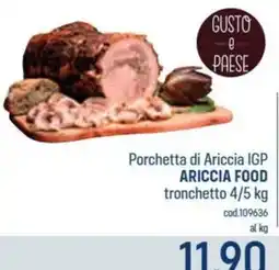 Talento Professional Store Porchetta di Ariccia IGP ARICCIA FOOD offerta