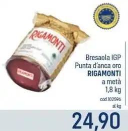 Talento Professional Store Bresaola IGP Punta d'anca oro Rigamonti offerta