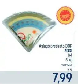 Talento Professional Store Asiago pressato DOP ZOGI offerta