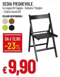 IperFamila Sedia pieghevole offerta
