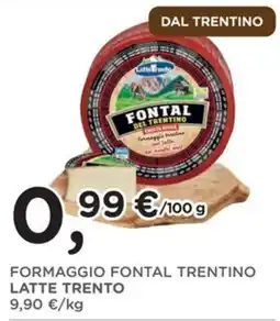 Orvea Formaggio Fontal Trentino Latte Trento offerta