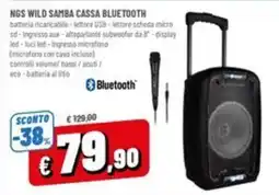 Famila Market NGS Wild Samba Cassa Bluetooth offerta
