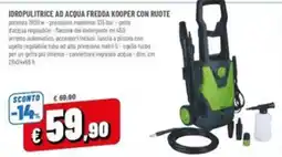 Famila Market Idropulitrice ad acqua fredda Kooper con ruote offerta