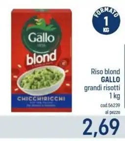 Talento Professional Store Riso blond gallo grandi risotti offerta