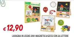 Galassia Lavagna in legno 2in1 magnetica/gessi con 26 lettere offerta