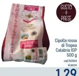 Talento Professional Store Cipolla rossa di Tropea Calabria IGP offerta