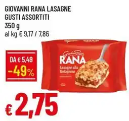 IperFamila Giovanni Rana Lasagne Gusti Assortiti offerta