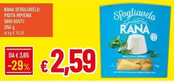 IperFamila Sfogliavelo Rana Pasta Ripiena offerta