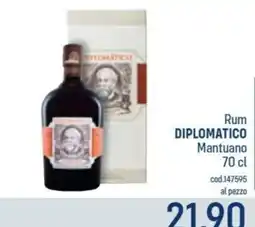 Talento Professional Store Rum Diplomatico Mantuano offerta