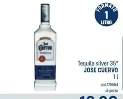 Talento Professional Store Tequila silver 35° Jose Cuervo offerta