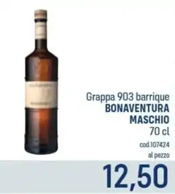 Talento Professional Store Grappa 903 barrique Bonaventura Maschio offerta