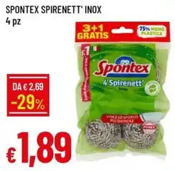 IperFamila Spontex spirenett' inox offerta