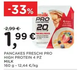 Orvea Pancakes freschi pro high protein milk offerta