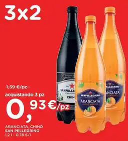 Orvea Aranciata, chinò San Pellegrino offerta