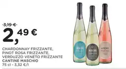 Orvea Chardonnay frizzante, Pinot rosa frizzante, Verduzzo veneto frizzante Cantine Maschio offerta