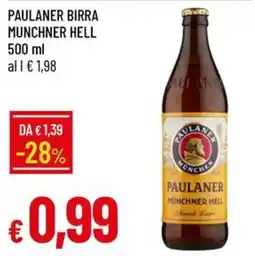 IperFamila Paulaner birra munchner hell offerta