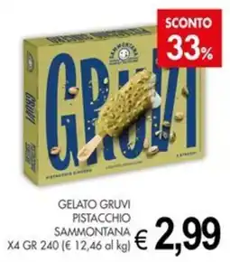 PrestoFresco Gelato Gruvi Pistacchio Sammontana offerta