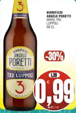 Vicino a te supermercati Birra Tre Luppoli offerta