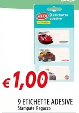 Galassia Etichette adesive Stampate Ragazzo offerta