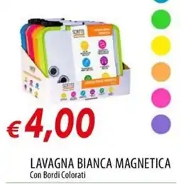 Galassia Lavagna bianca magnetica con bordi colorati offerta