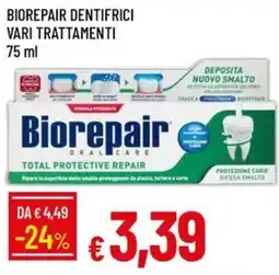 IperFamila Biorepair dentifrici vari trattamenti offerta